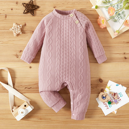 Baby Girl Winter Romper – Pink