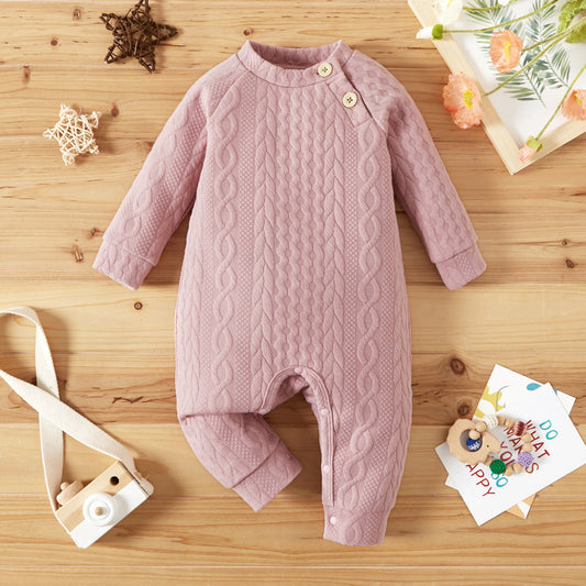 Baby Girl Winter Romper – Pink