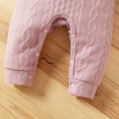 Baby Girl Winter Romper – Pink