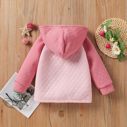 Baby Girl “ Daddys Girl “ Captioned Hoodie Pink Baby Clothing for kids