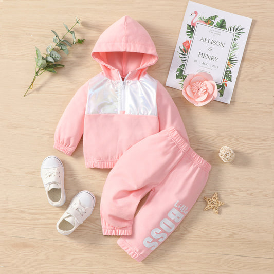 Baby Unisex Tracksuit Pink Baby Clothing for kids