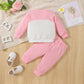 Baby Girl " Mini Girl” Captioned Full Fleece Sweatshirt Set