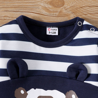 Baby boy panda printed 2pc set Blue for kids