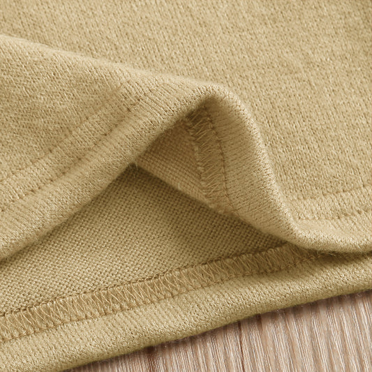 high neck dress with leather