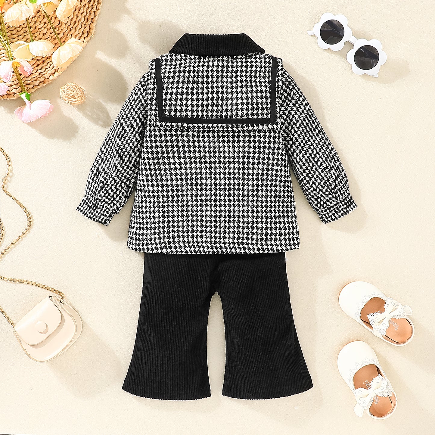 baby girl 2pc jacket and pant set Green for kids