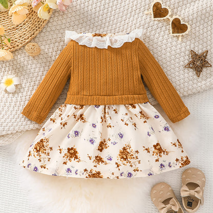 butterfly collar frock Yellow Dresses for kids
