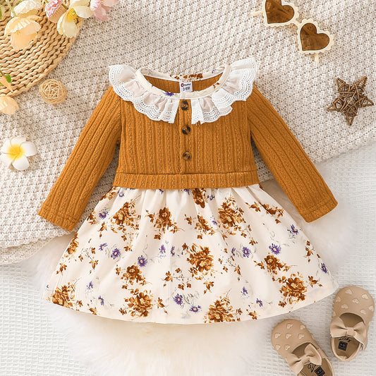 butterfly collar frock Yellow Dresses for kids
