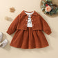 mommy’s girl printed dress with jacket set