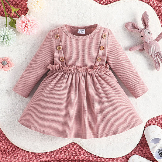 Baby girl suspender dress