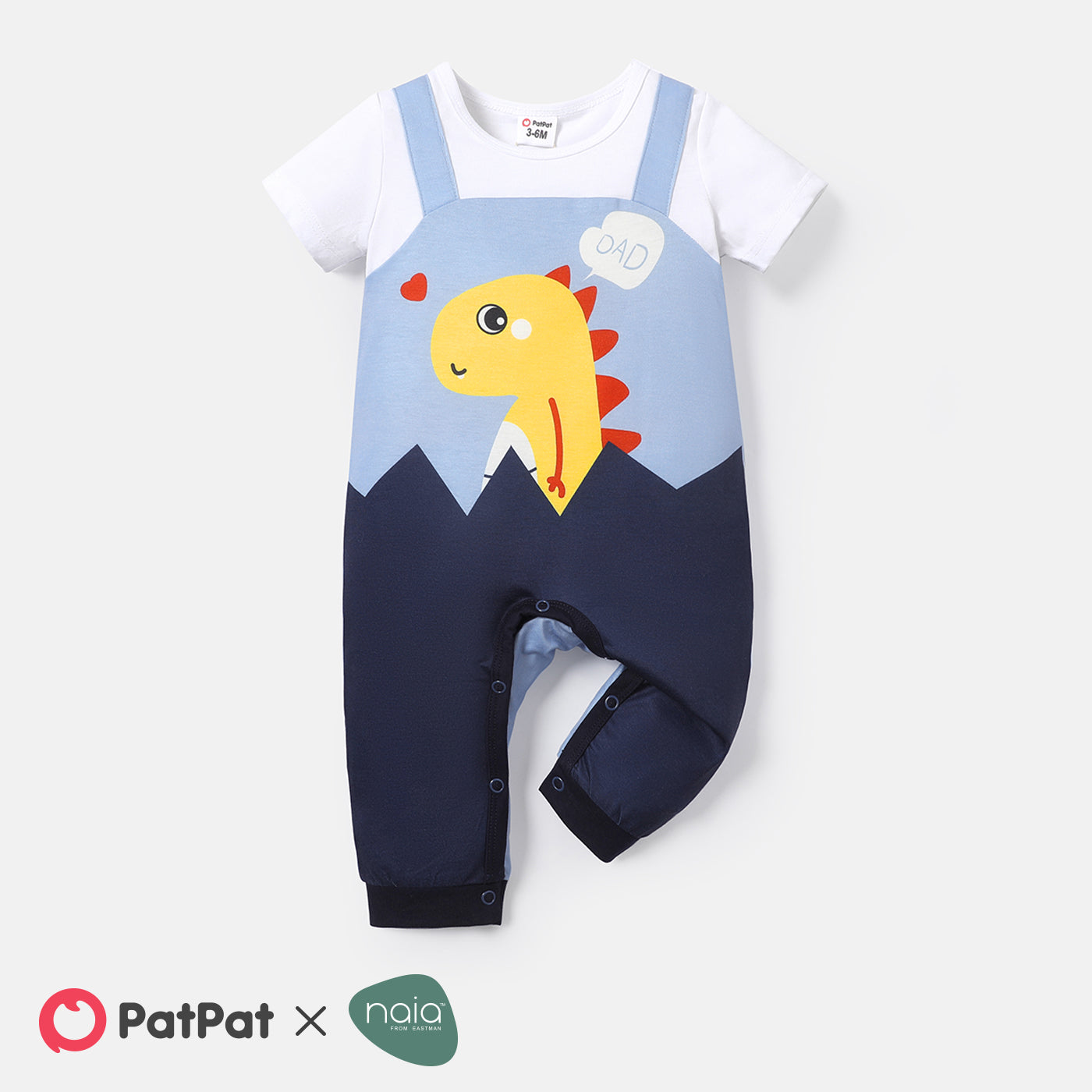 Baby boy dinosaur printed casual romper