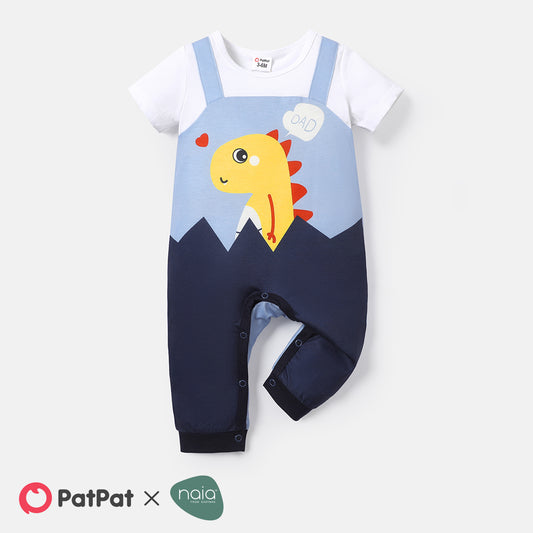 Baby boy dinosaur printed casual romper