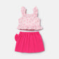 Toddler girl 2pc top and skirt set Pink for kids