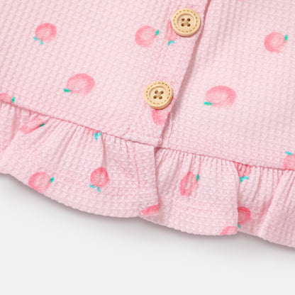Toddler girl 2pc top and skirt set Pink for kids