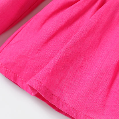 Toddler girl 2pc top and skirt set Pink for kids