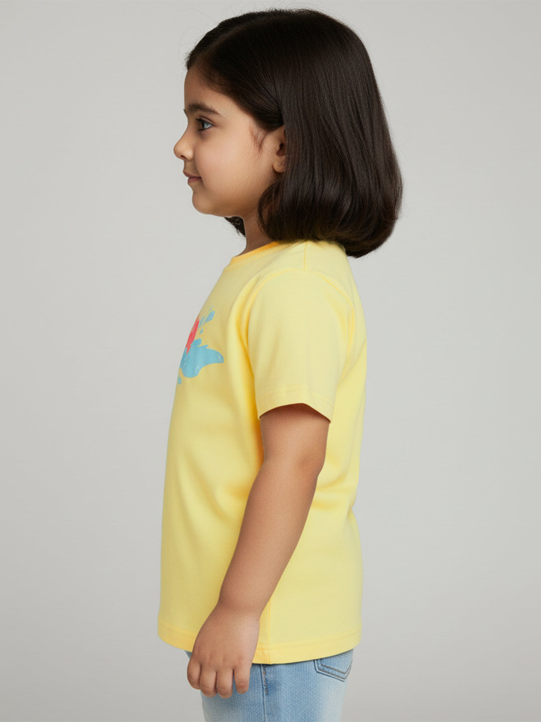 Puffy Peach The Hippo T-shirt in Yellow For Girls