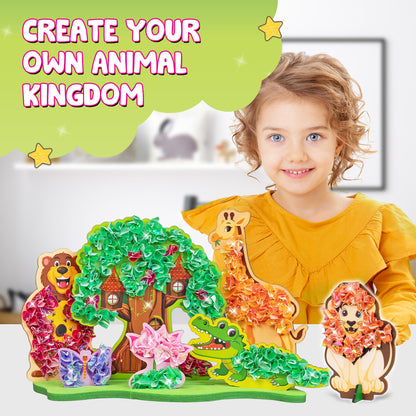 Smartivity POKE 'N' CREATE - Jungle Animal Kingdom STEM Toy for Kids 4+