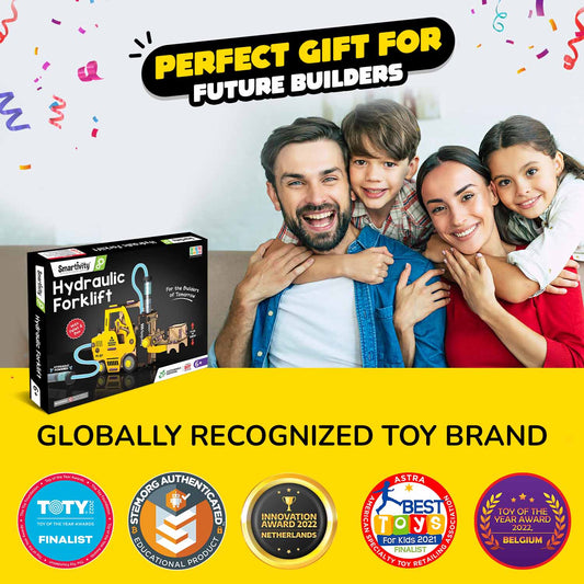Smartivity Hydraulic Forklift STEM Toy for Kids 6+