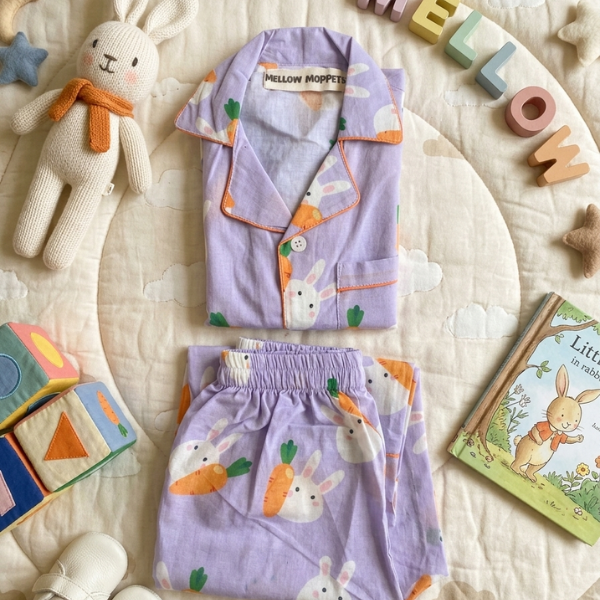 Bunny's Carrot Full Sleeves Nightsuit