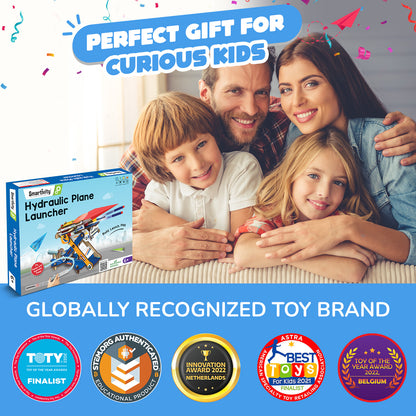 Smartivity Hydraulic Plane launcher STEM Toy for Kids 6+