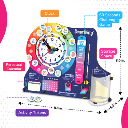 Smartivity Interactive Clock STEM Toy for Kids 6+