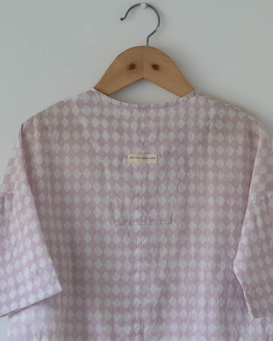 Shared Secrets co-ord in lilac rhombus