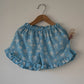 Blossom powder blue spaghetti top shorts set