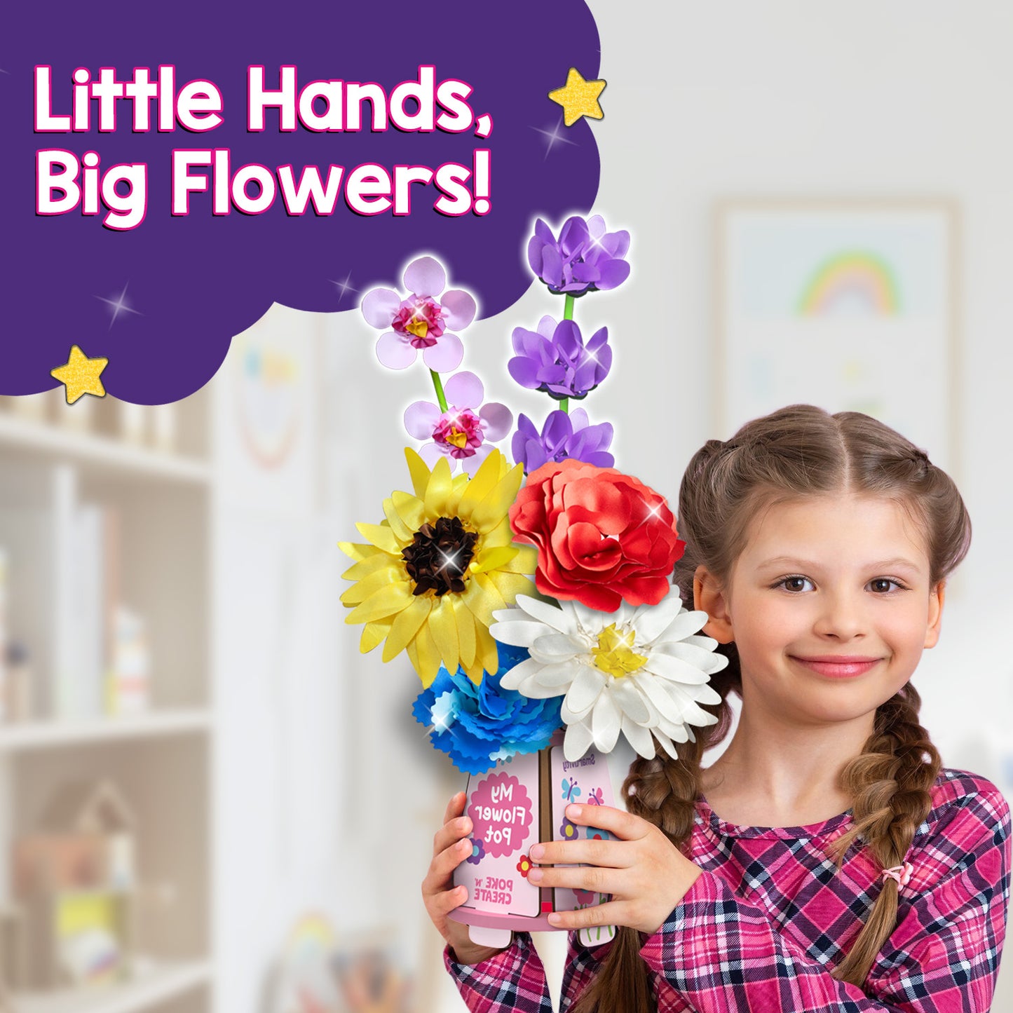 Smartivity Poke 'n' Create : Flower Making Kit STEM Toy for Kids 4+