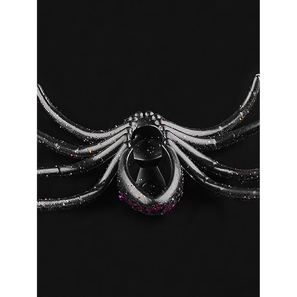 Glitter Spider Halloween Decor – Pack of 6
