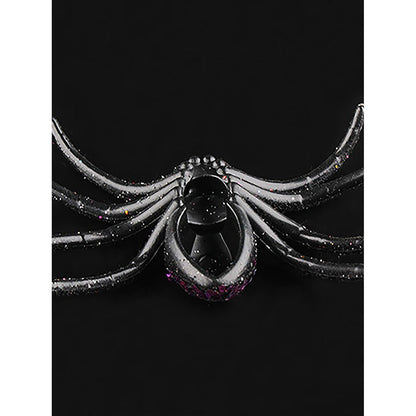 Glitter Spider Halloween Decor – Pack of 6