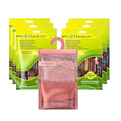 Humicure Moisture Absorber Hanging Bags - 220g / 500ml Fragrance Combo 6