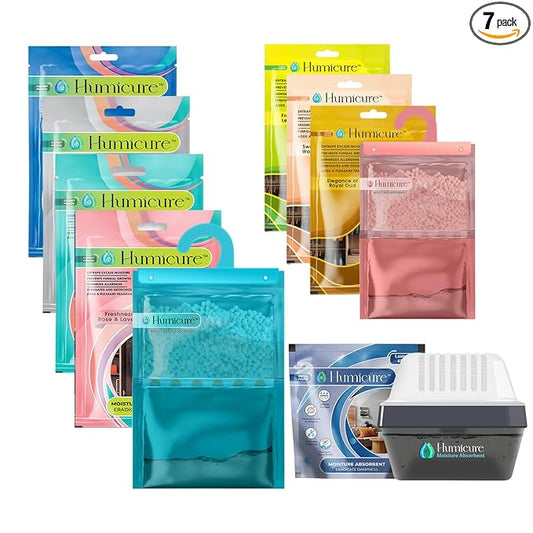 Humicure Moisture Absorber Combo Pack - 400g & 220g Pack of 07-Combo without Box