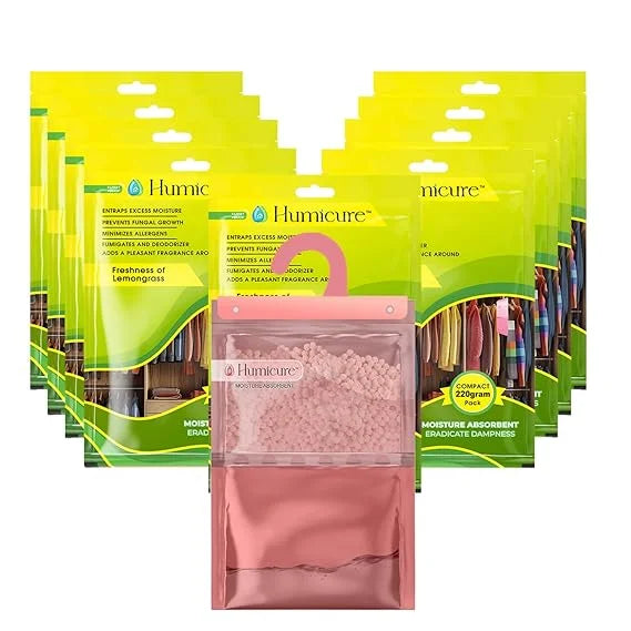 Humicure Moisture Absorber Hanging Bags - 220g / 500ml Fragrance Combo 12