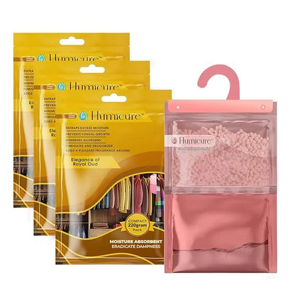 Humicure Moisture Absorber Hanging Bags - 220g / 500ml Lemon Grass 3