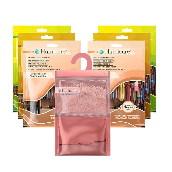 Humicure Moisture Absorber Hanging Bags - 220g / 500ml Warm Vanilla 9