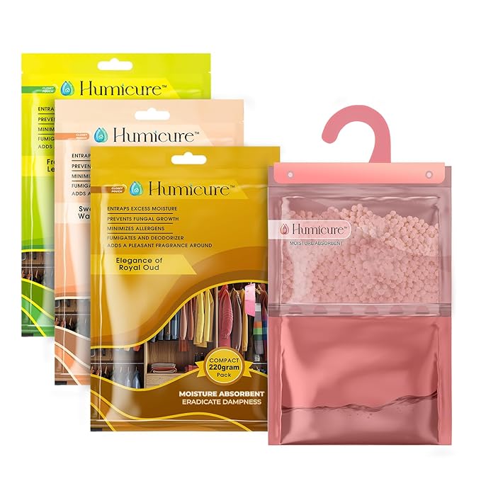 Humicure Moisture Absorber Hanging Bags - 220g / 500ml Midnight Jasmine 3