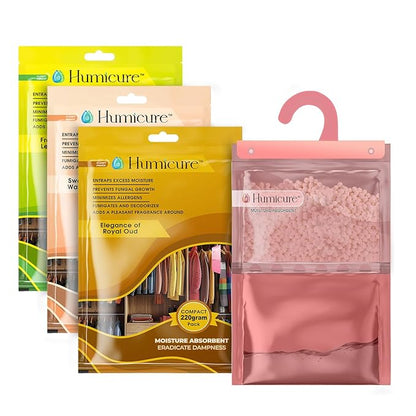 Humicure Moisture Absorber Hanging Bags - 220g / 500ml Midnight Jasmine 3