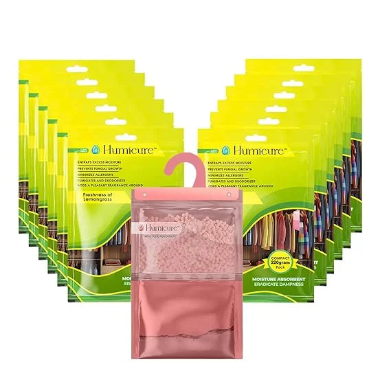 Humicure Moisture Absorber Hanging Bags - 220g / 500ml Fragrance Combo 24