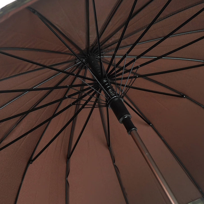 Brown Checks Large Canopy Size Umbrella for Adults