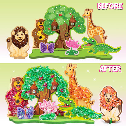 Smartivity POKE 'N' CREATE - Jungle Animal Kingdom STEM Toy for Kids 4+