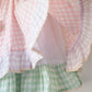 Pocketful of Sunsets dress in rhombus block print