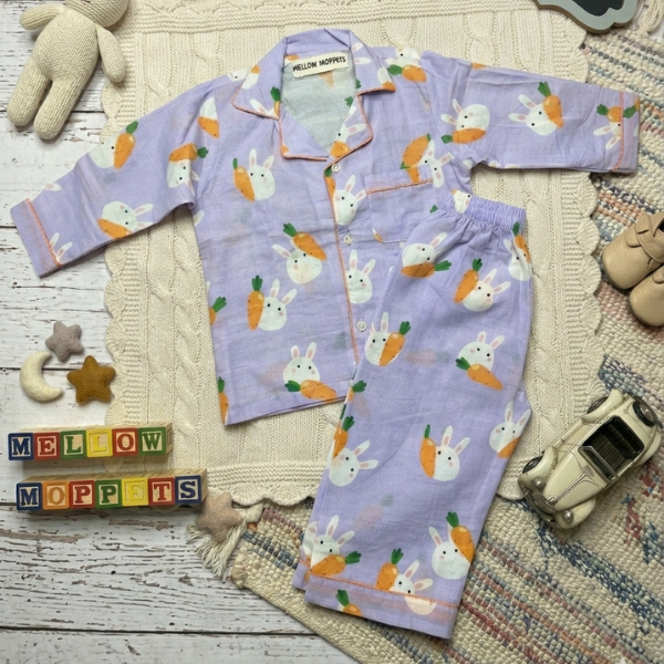 Bunny's Carrot Full Sleeves Nightsuit