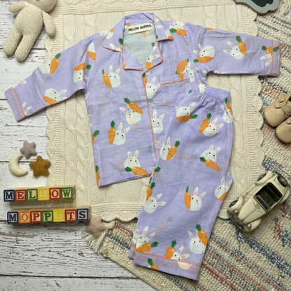 Bunny's Carrot Full Sleeves Nightsuit