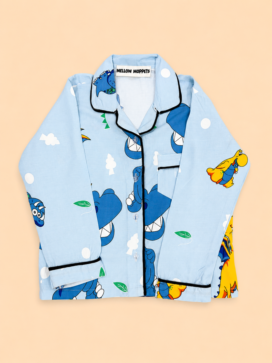 Blue Dinosaur Night Suit