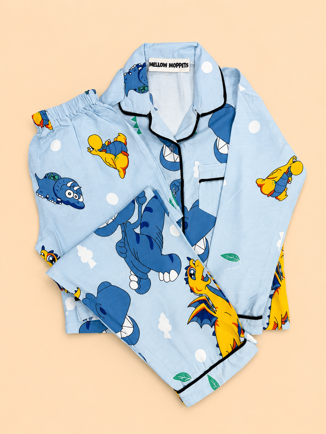 Blue Dinosaur Night Suit