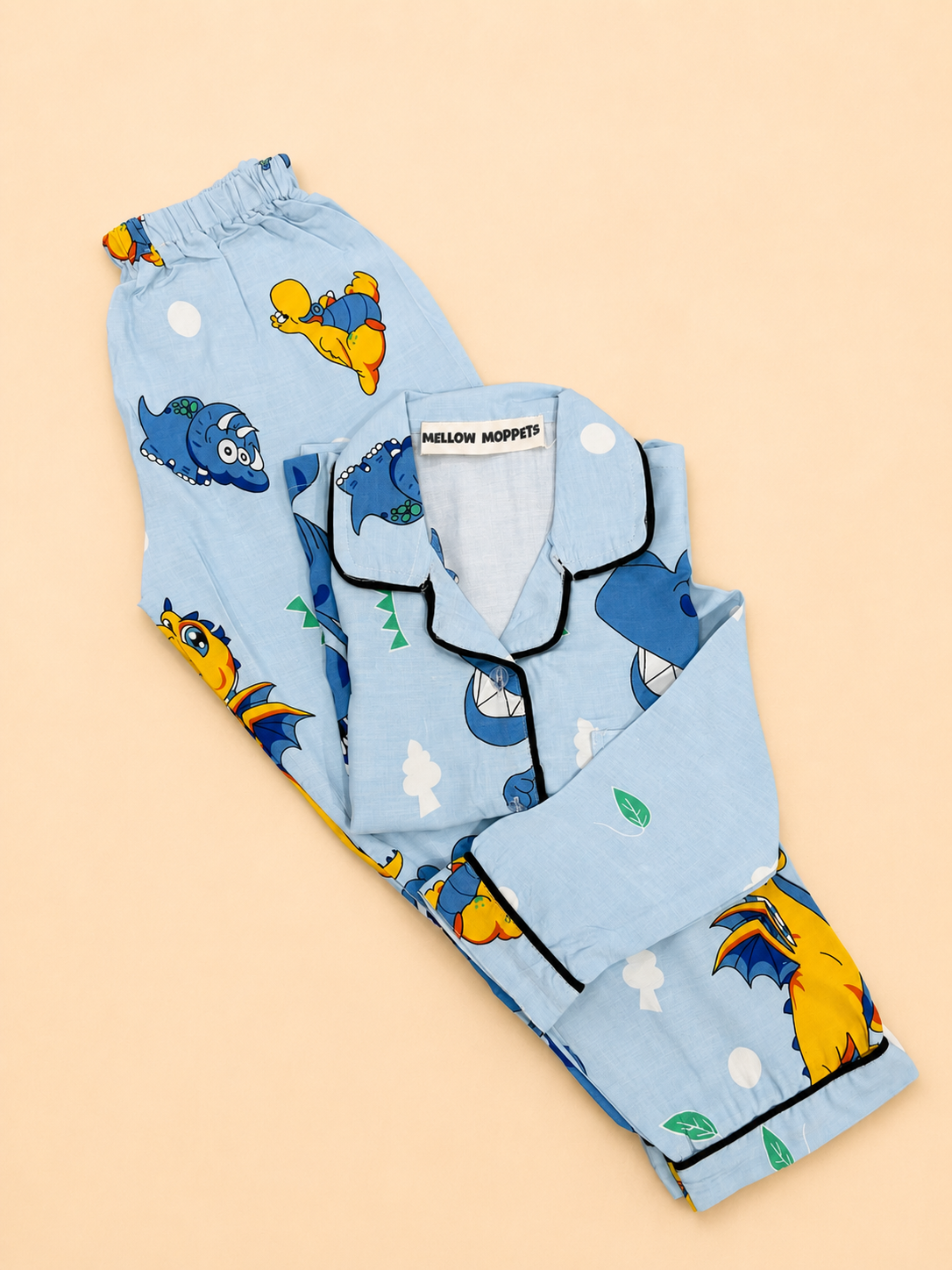 Blue Dinosaur Night Suit