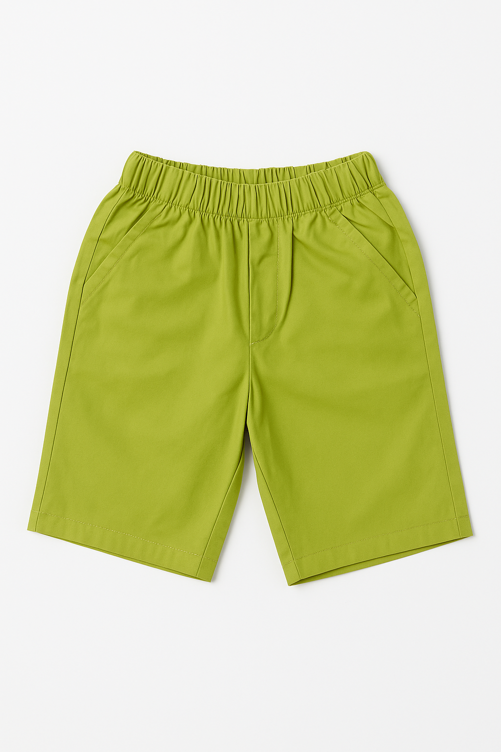 Cute cat Embossed T-Shirt and Green Shorts Set