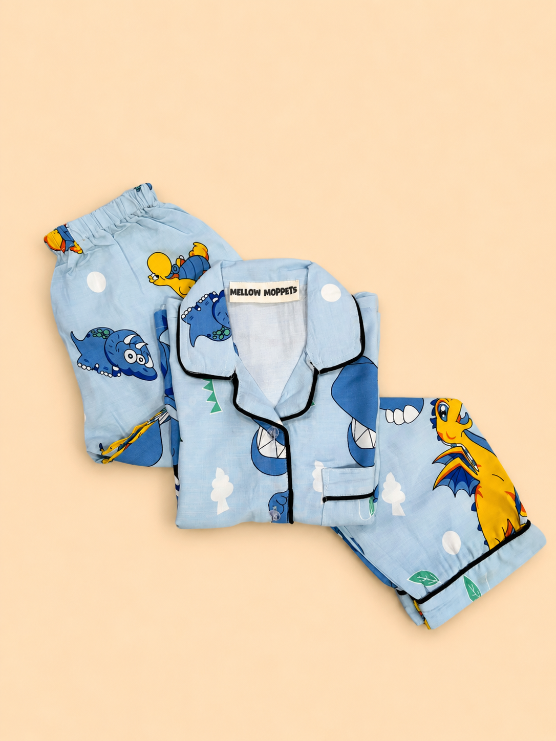 Blue Dinosaur Night Suit