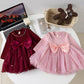Marroon Party Frock Red for kids