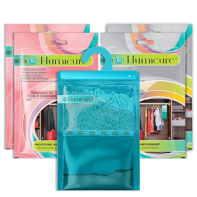 Humicure Moisture Absorber Hanging Bags - 400g / 1L Ocean Breeze 6