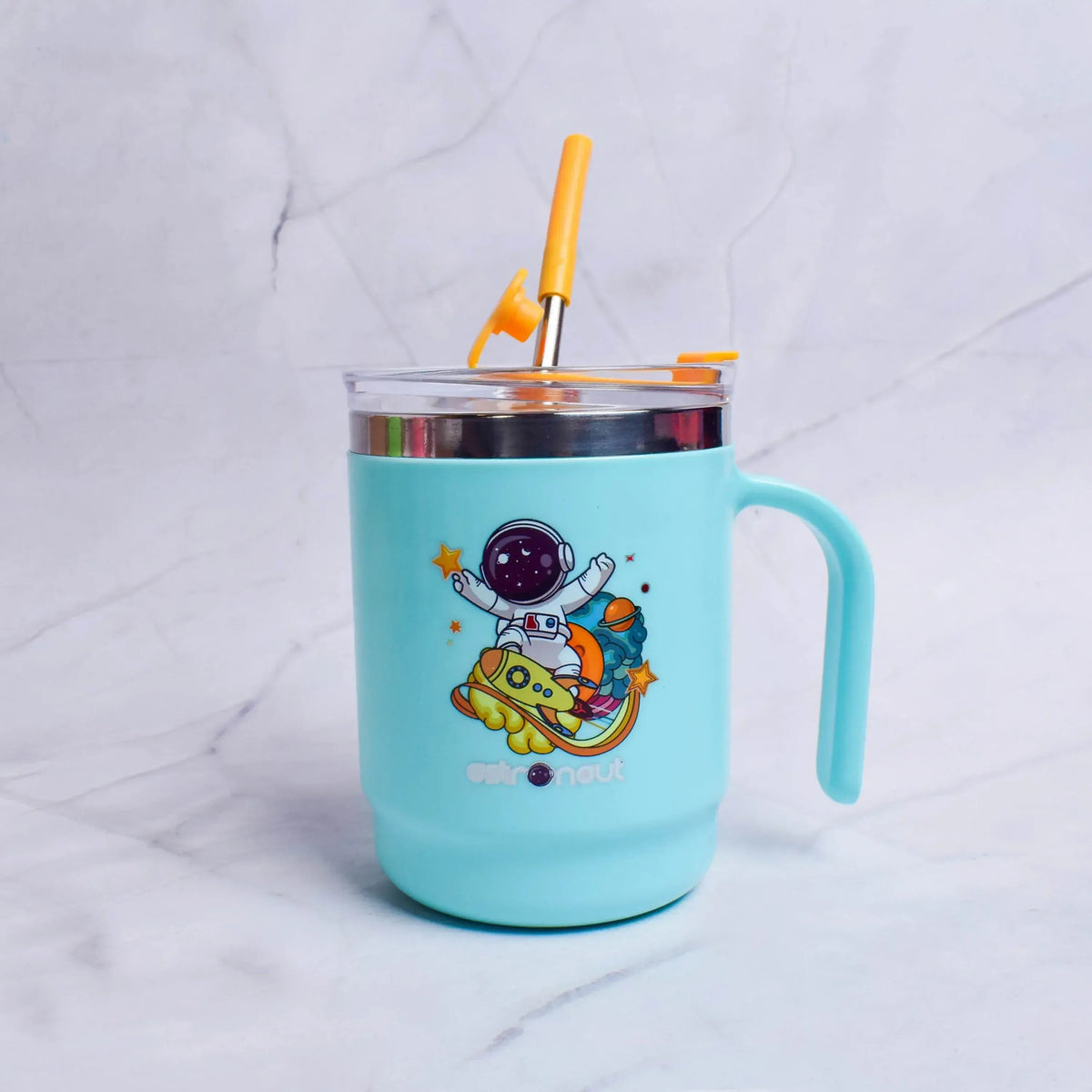 iLearnNGrow Space Sipper Bottle – Kids Sipper Bottle with Straw | Cute Space Water Bottle